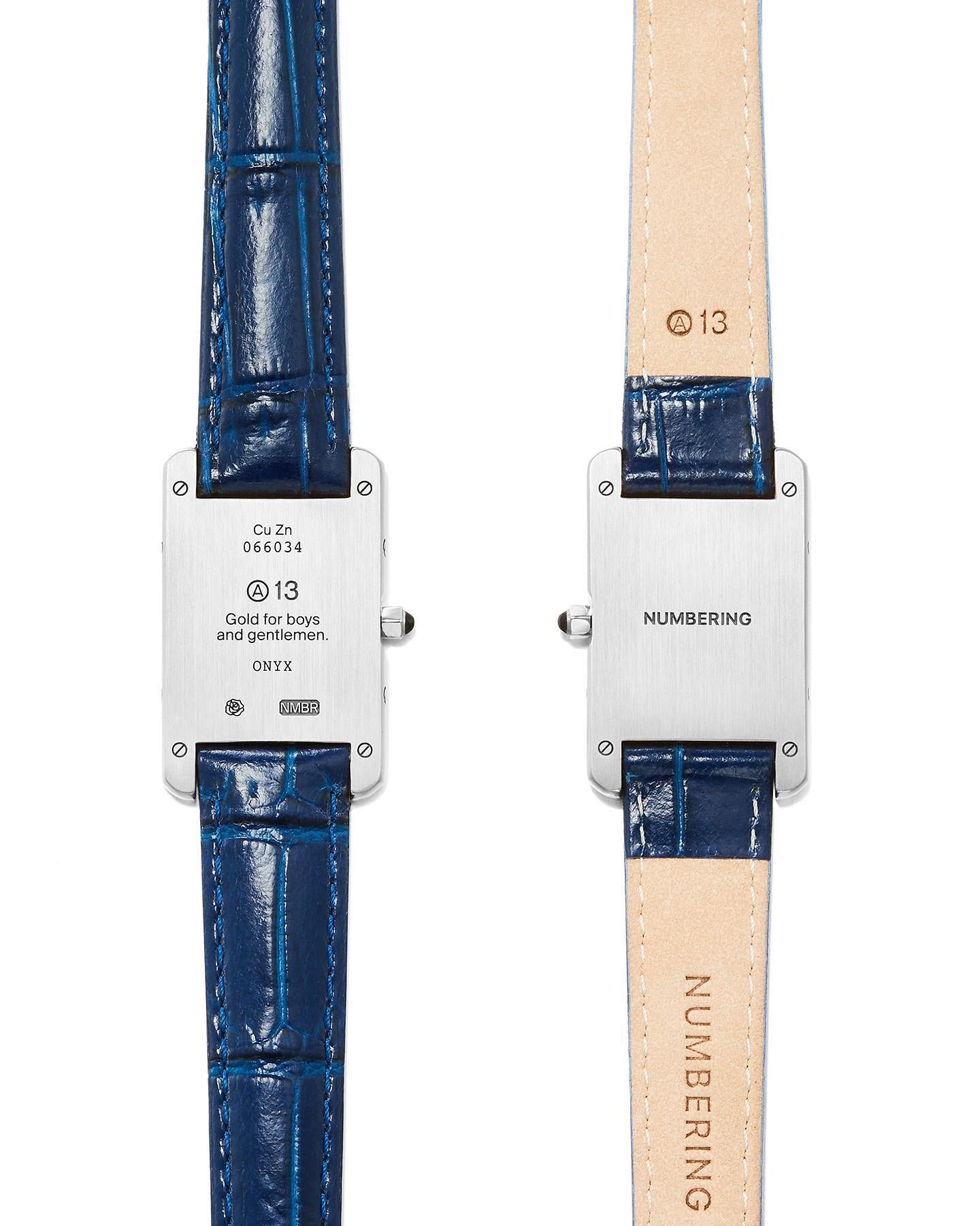 NUMBERING/ナンバリング A13 Watch Bracelet (Black Strap) ブレスレット-