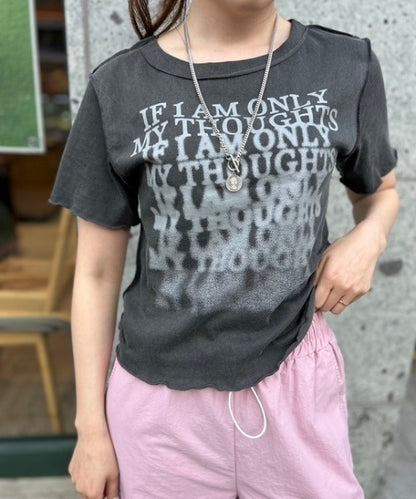 クロップド ロゴＴシャツ