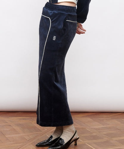 Velour Long Skirt