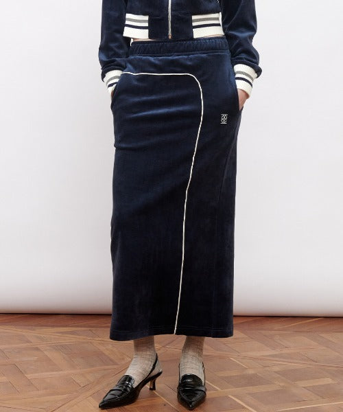 Velour Long Skirt