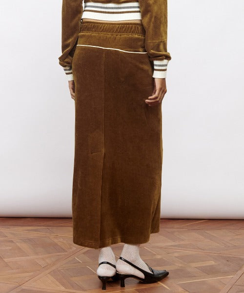 Velour Long Skirt