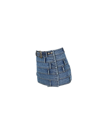 DUA MULTI WAIST DENIM SKIRT