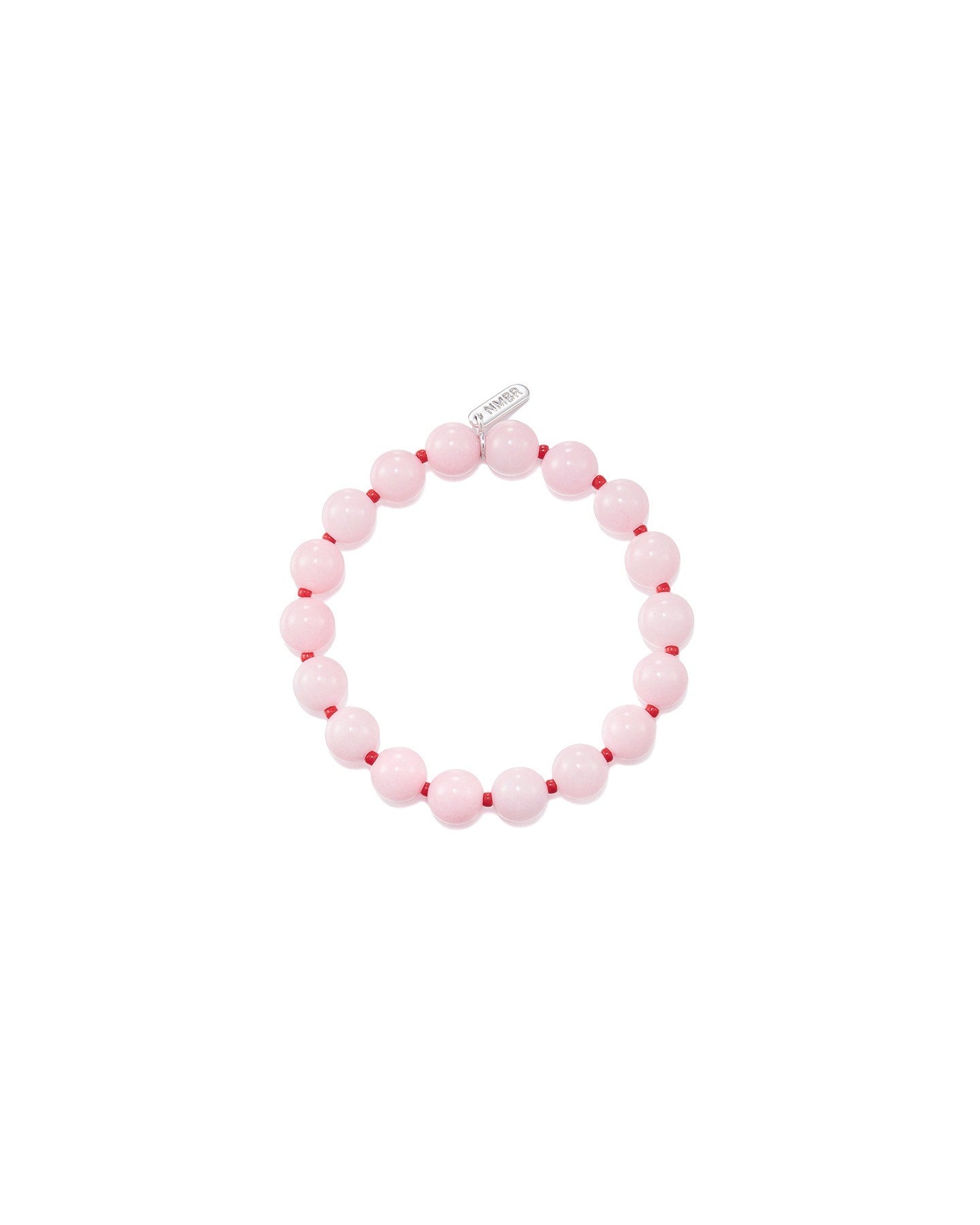 Pink Semiprecious Bead Bracelet